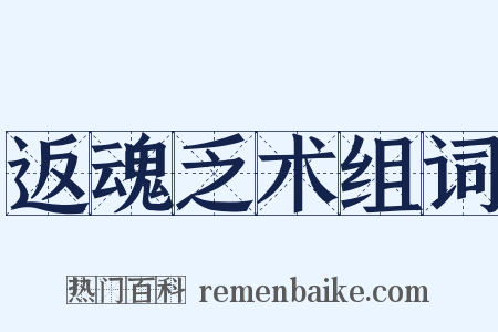 返魂乏术组词是什么意思的图片